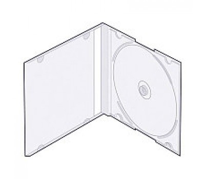 Бокс * пластиковый для CD/DVD дисков двойной
