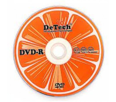 Диск DeTech DVD-R 16x, 4.7Gb 1844