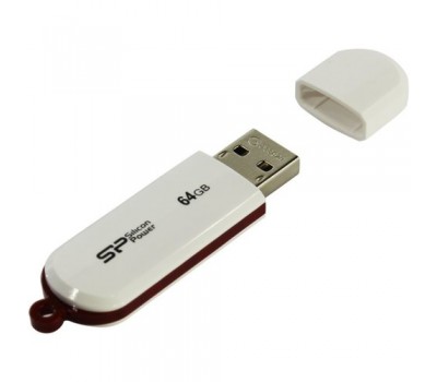 Флеш Диск USB 2.0 Silicon Power 64Gb LuxMini 320 SP064GBUF2320V1W белый 1947