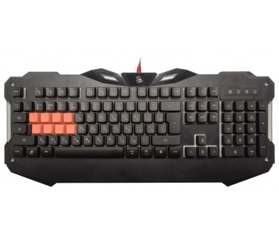 Игровая клавиатура A4 Tech Bloody B328 мультимедиа, подсветка LED, USB, чёрный 2176