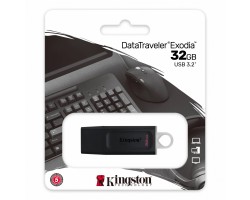 Флеш Диск USB 3.1 KINGSTON 32GB DataTraveler Exodia, DTX/32GB черный/белый 2454