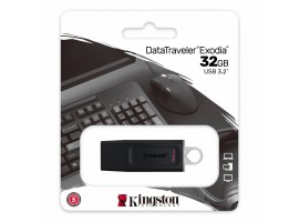 Флеш Диск USB 3.1 KINGSTON 32 GB DataTraveler Exodia, DTX/32GB черный/белый 2454