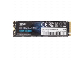 Твердотельный накопитель SSD M.2 Silicon Power 1Tb P34A60 2280, PCI-E 3x4 [R/W - 2200/1600 MB/s] 2614