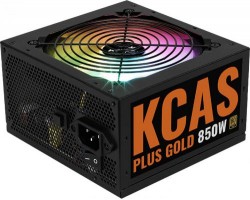 Блок питания 850 Вт AeroCool KCAS PLUS GOLD 850W ARGB 80+ gold 24+2x(4+4) pin APFC 120mm fan color 2674