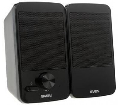 Колонки 2.0 SVEN 312, чёрный, USB, акустическая система 2.0, мощность 2х2 Вт(RMS) /SV-012540/ 2754