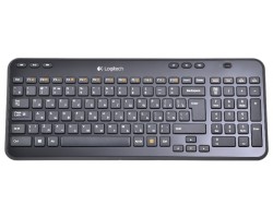 Клавиатура беспроводная LOGITECH K360 /920-003095/ (USB, FM, Unifying®receiver, 16 multimedia btn, 2xAA, ergonomic design) 2935