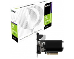 Видеокарта PCI-E 2Gb PALIT GeForce GT 710, DDR3 (64bit)  DVI/HDMI/CRT (RTL) NEAT7100HD46-2080H 2984
