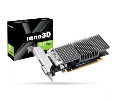 Видеокарта PCI-E 2Gb Inno3D GT1030 LP 64bit GDDR5 [N1030-1DDV-E5BL] DVI HDMI 3411