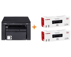 МФУ лазерный CANON i-SENSYS MF3010 [2 картриджа в комплекте черно-белая печать, A4, 2400x600 dpi, ч/б - 18 стр/мин (A4), USB] 3578