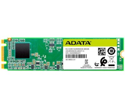Твердотельный накопитель SSD M.2 A-DATA 480Gb SATA3, 3D TLC, R/W 550/510MB/s, IOPs 80 000/60 000, TBW 210, DWPD 0.4 ASU650NS38-480GT-C 3604