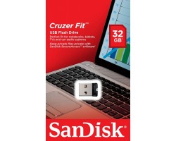 Флеш Диск USB 2.0 SANDISK 32Gb Cruzer Fit SDCZ33-032G-G35 черный 3633