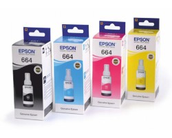 Чернила EPSON L100/110/200/300 C13T66464A комплект 4 цвета 3641