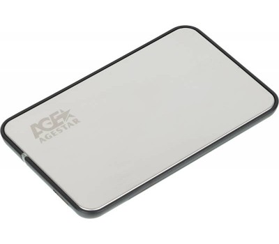 Внешний модуль AgeStar 3UB2A8SJ-6G-Silver 2.5  для 7mm HDD/SSD SATAIII, пластик/алюминий серебристый USB3.0 /671038 3677