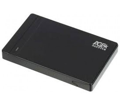Внешний модуль AgeStar 3UB2P3 2.5  SATA III, пластик, черный USB3.0 /672684 3683