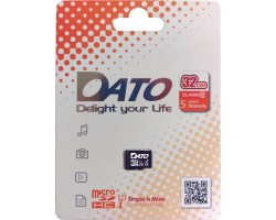 Флеш карта microSDHC DATO 32Gb DTTF032GUIC10 w/o adapter 3856