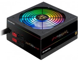 Блок питания 650 Вт Chieftec Photon Gold GDP-650C-RGB ATX 2.3, 650W, >90 efficiency, Active PFC, ARGB Rainbow 140mm fan, Cable Management 3969