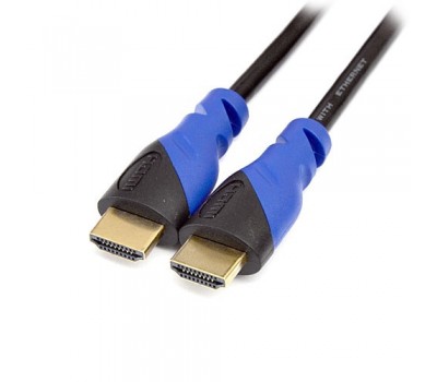 Кабель DeTech HDMI-HDMI 3.0 метра черно-синий 4001