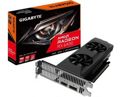 Видеокарта PCI-E 4Gb GIGABYTE AMD RX6400 PCI-E 4.0 GV-R64D6-4GL 64 GDDR6 2039/16000/HDMIx1/DPx1/HDCP 4086