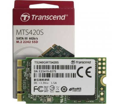 Твердотельный накопитель SSD M.2 TRANSCEND 240Gb TS240GMTS420S M.2 4108
