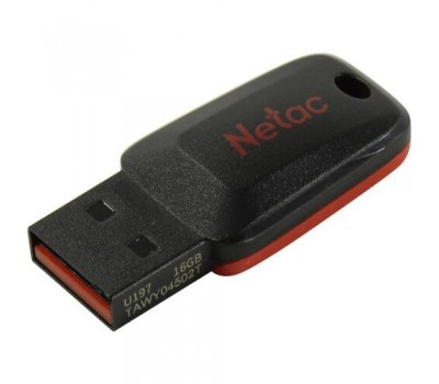 Флеш Диск USB 2.0 NETAC 16Gb U197 NT03U197N-016G-20BK черный/красный 4159