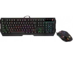 Проводной набор клавиатура+мышь A4 Tech Bloody Q1300 (Q135 Neon + Q50) клав:черный/красный мышь:черный/красный 4169