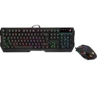 Проводной набор клавиатура+мышь A4 Tech Bloody Q1300 (Q135 Neon + Q50) клав:черный/красный мышь:черный/красный 4169