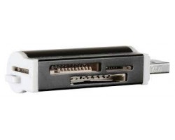 Картридер USB 2.0 BURO BU-CR-3101 черный 4174
