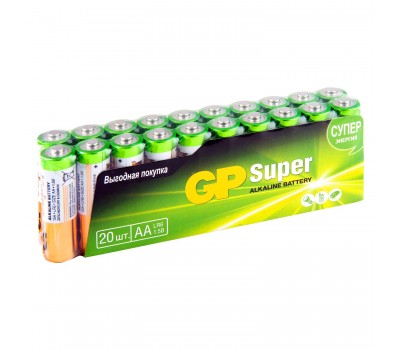 Батарейка GP Super Alkaline 15A LR6 AA 20шт) GP 15A-B20 4184