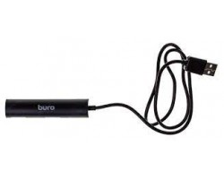 USB-Хаб BURO USB 2.0 BU-HUB4-0.5R-U2.0 4порт. черный 4188