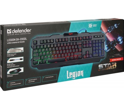 Клавиатура игровая Defender Legion GK-010DL 4307