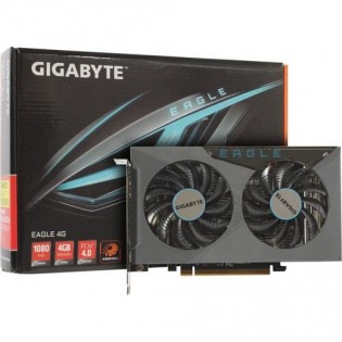 Видеокарта PCI-E 4Gb GIGABYTE AMD RX6500XT GV-R65XTEAGLE-4GD 64 GDDR6 2610/18000/HDMIx1/DPx1 4362