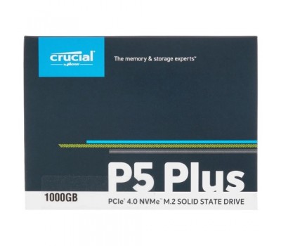 Твердотельный накопитель SSD M.2 CRUCIAL 1Tb / CT1000P5PSSD8 / Crucial P5 Plus NVMe, PCIe 4.0 x4, 3D TLC, R/W 6600/5000MB/s 4526