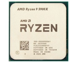 Процессор Ryzen 9 Socket AM4 AMD 5900X 3.7-4.8 GHz, 12 /24, 64MB L3, 105W TDP, AM4, 7nm / 100-000000061 trey 4571