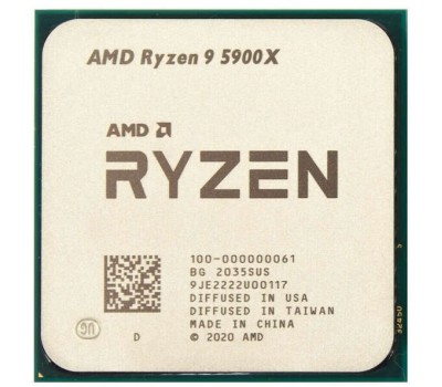 Процессор Ryzen 9 Socket AM4 AMD 5900X 3.7-4.8 GHz, 12 /24, 64MB L3, 105W TDP, AM4, 7nm / 100-000000061 trey 4571