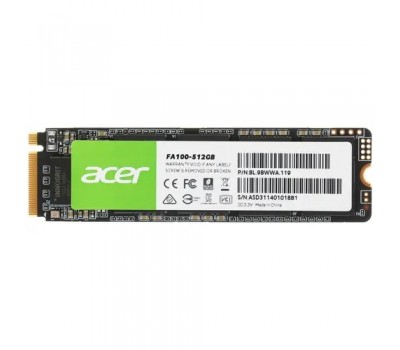 Твердотельный накопитель SSD M.2  PCI-E ACER 512Gb BL.9BWWA.119 (2280) NVMe FA100 4622
