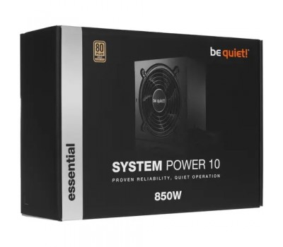 Блок питания 850 Вт be quiet! System Power 10 BN330 ATX 2.52, APFC, LLC+SR+DС-DC 80 PLUS Gold, 120mm fan 4633