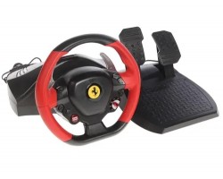 Руль THRUSTMASTER Ferrari 458 Spider Racing Wheel для Xbox ONE, 280 мм, 240 гр., педали, вибрация, 12 кнопок 4697