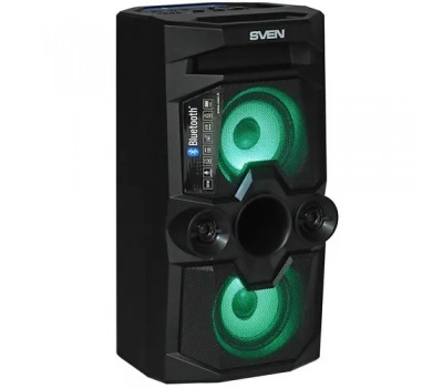 Колонка портативная SVEN All-in-One Sven PS-655 50 Вт, FM-радио, Bluetooth, microSD, USB, AUX, караоке, ПДУ, черный 4705