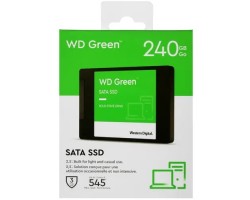 Твердотельный накопитель SSD 2.5  SATA III WD 240GB WDS240G3G0A 7mm, SATA3, 3D TLC, R/W 545/465MB/s, IOPs 37 000/68 000, TBW 80, DWPD 0.3 4852