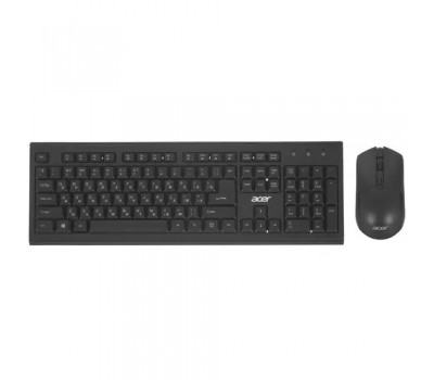 Комплект клавиатура + мышь ACER OKR120 беспроводной, USB, чёрный zl.kbdee.007 4920