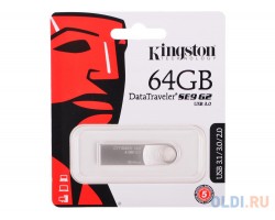 Флеш Диск USB 3.0 KINGSTON 64 GB DataTraveler Micro DTMC3G2/64GB серебристый 4938
