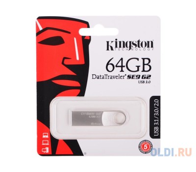 Флеш Диск USB 3.0 KINGSTON 64 GB DataTraveler Micro DTMC3G2/64GB серебристый 4938