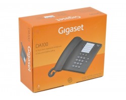 Телефон проводной GIGASET DA100 антрацит 496