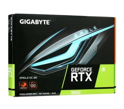 Видеокарта PCI-E 8Gb GIGABYTE RTX3050 GV-N3050EAGLE OC-8GD GDDR6 1792/14000 HDMIx2 DPx2 HDCP 5084
