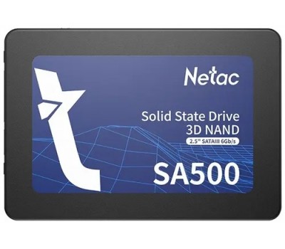 Твердотельный накопитель SSD 2.5  SATA III NETAC 1Tb NT01SA500-1T0-S3X up to 530/475MBs, 3D NAND, 480TBW, 7mm 5111
