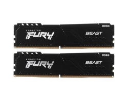 Модуль памяти для компьютера DDR4 KINGSTON 16Gb 3200Mhz KF432C16BBK2/16 Fury Beast Black kit 8*2 5124