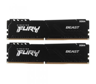 Модуль памяти для компьютера DDR4 KINGSTON 16Gb 3200Mhz KF432C16BBK2/16 Fury Beast Black kit 8*2 5124