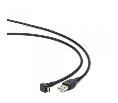 Кабель USB 2.0 GEMBIRD Am-microBm 1.8m CCP-mUSB2-AMBM90-6 угловой, экран, черный 5162