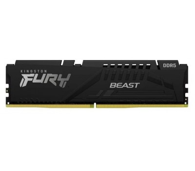 Модуль памяти для компьютера DDR5 KINGSTON 16GB 5200Mhz KF552C40BB-16 Fury Beast Black 5188