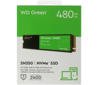 Твердотельный накопитель SSD M.2 WD 480GB WDS480G2G0C PCI-Ex4 Green SN350 2280 5248